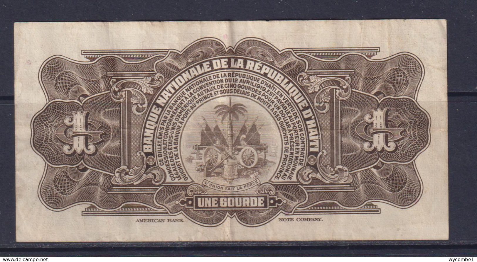 HAITI - 1971 1 Gourde Circulated Banknote - Haïti