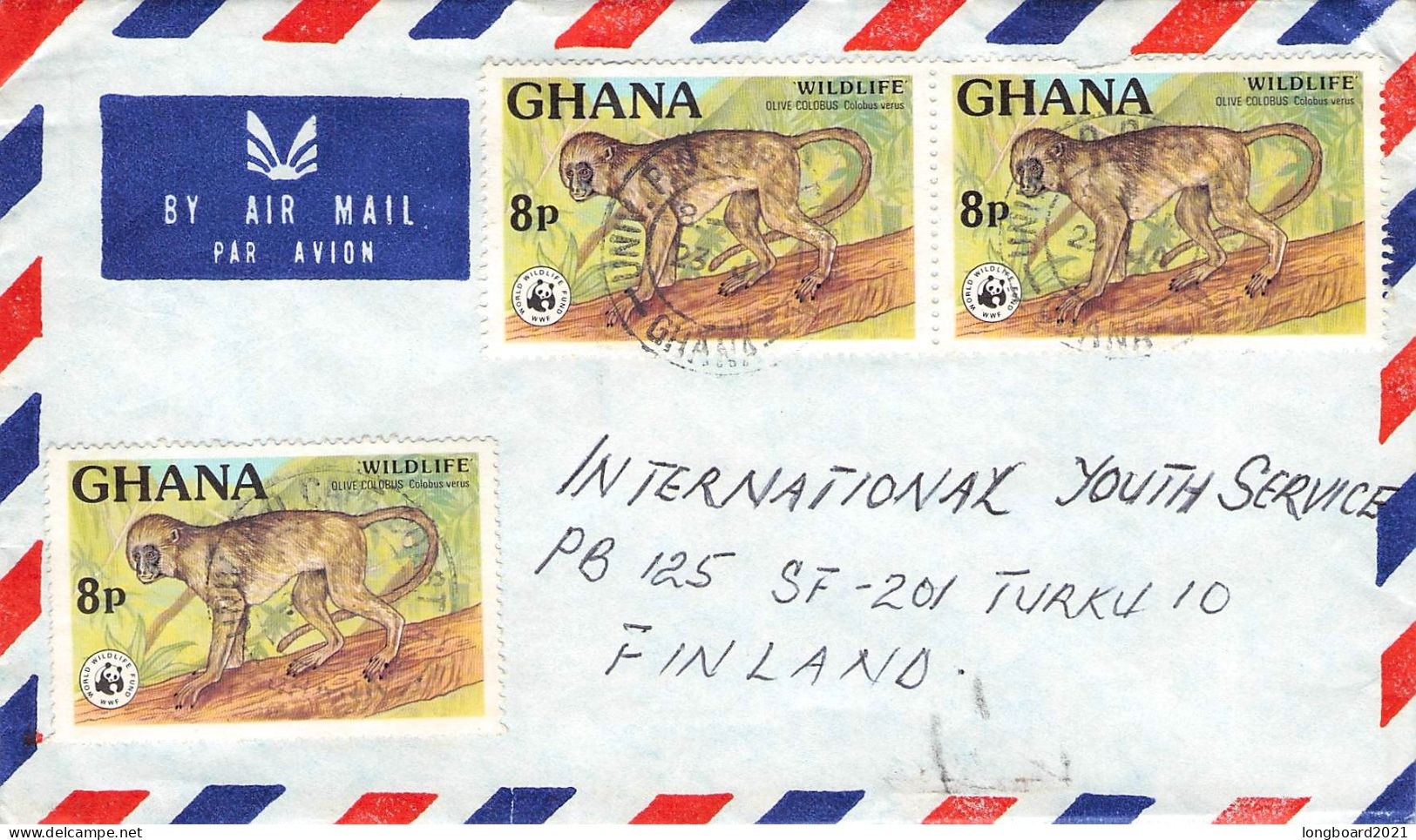 GHANA - AIRMAIL - TURKU/FI / 4619 - Ghana (1957-...)