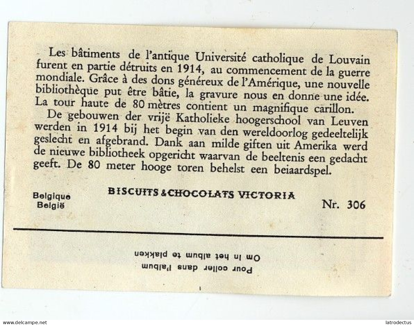 Victoria (1937) - 306 - België/Belgique, Leuven, Louvain - Victoria