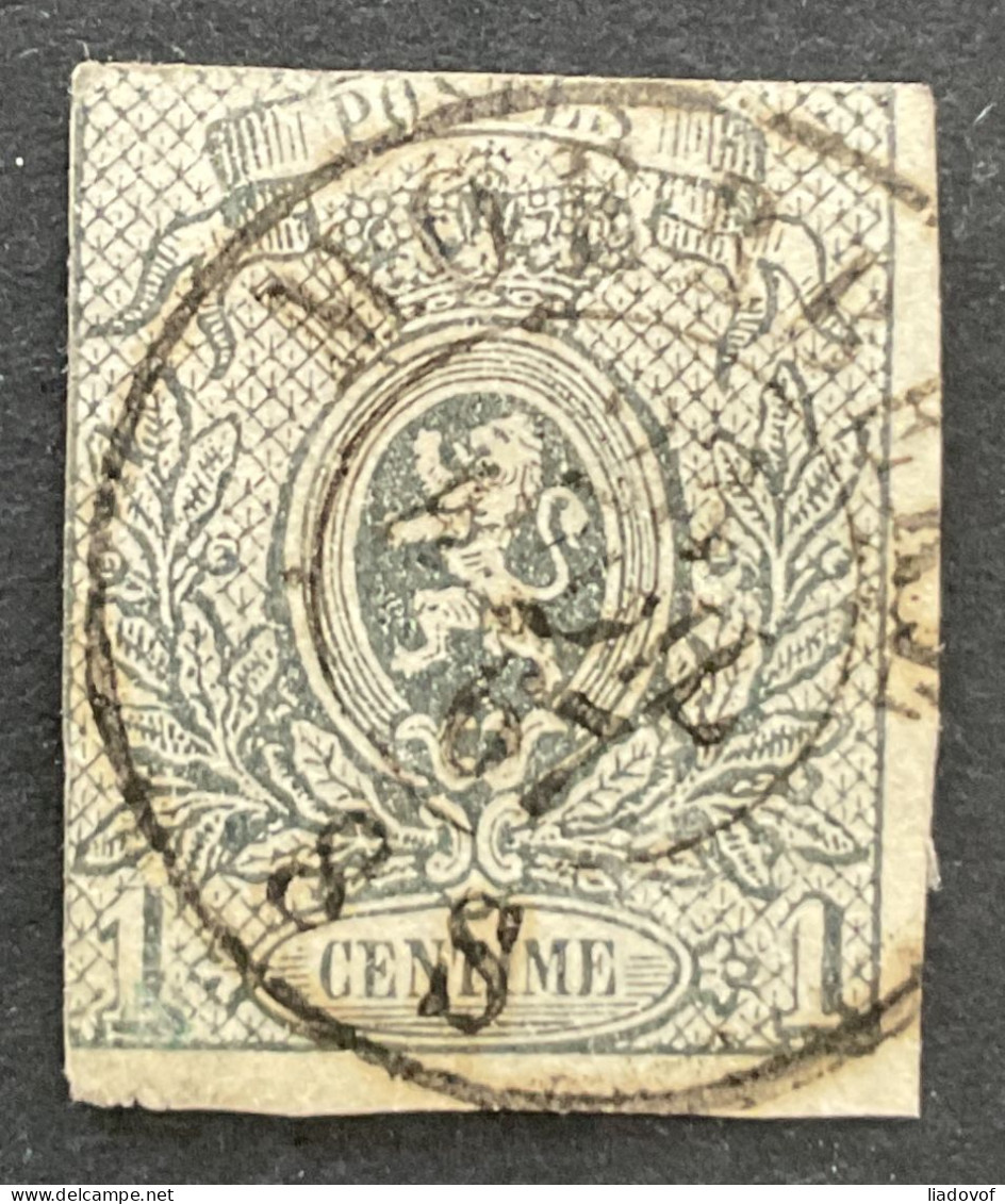 Kleine Leeuw OBP 22 - 1c Gestempeld DC MOERBEKE - 1866-1867 Coat Of Arms