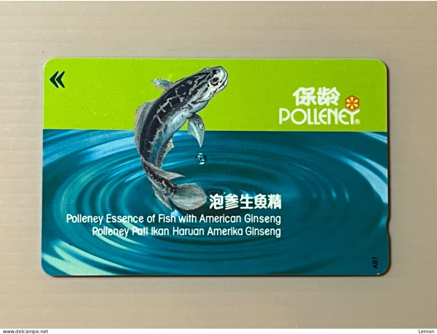 Mint Singapore Telecom Singtel GPT Phonecard, POLLENY - Fish, Set Of 1 Mint Card - Singapour