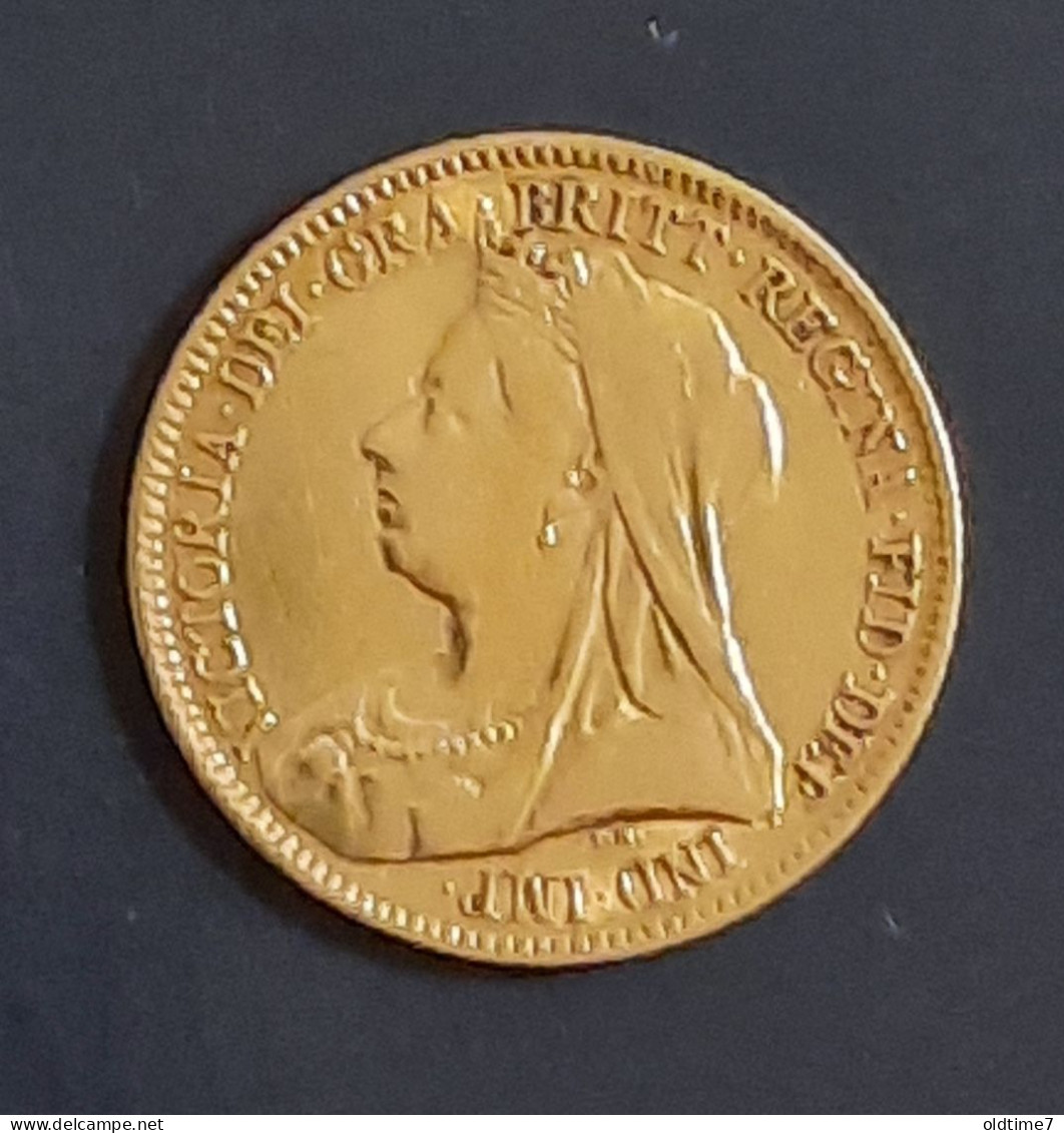 Great Britain 1894 - Queen Victoria Half Sovereign 22ct Gold Coin - 1/2 Sovereign