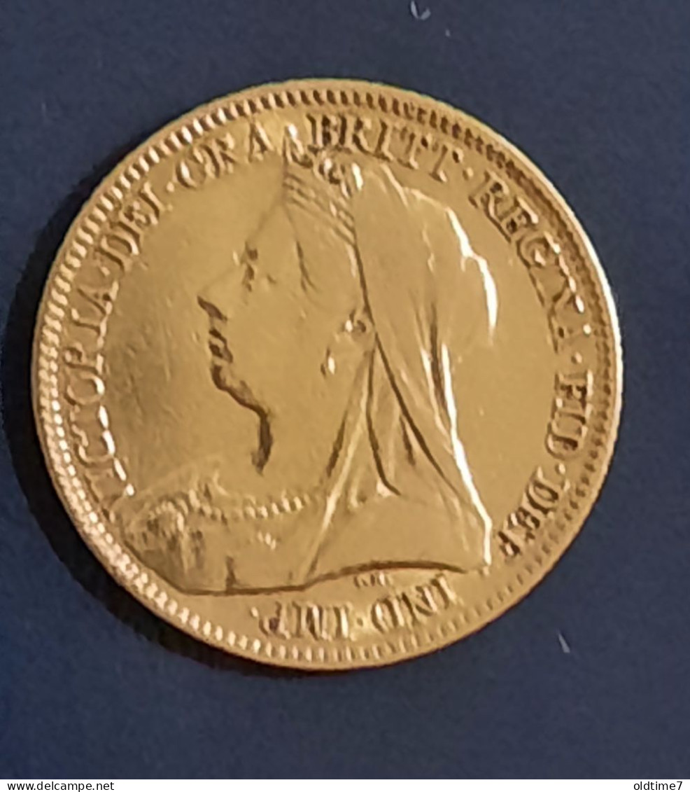 Great Britain 1894 - Queen Victoria Half Sovereign 22ct Gold Coin - 1/2 Sovereign