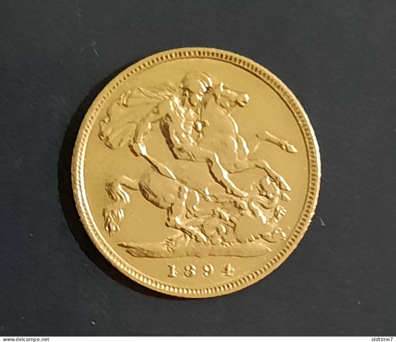 Great Britain 1894 - Queen Victoria Half Sovereign 22ct Gold Coin - 1/2 Sovereign