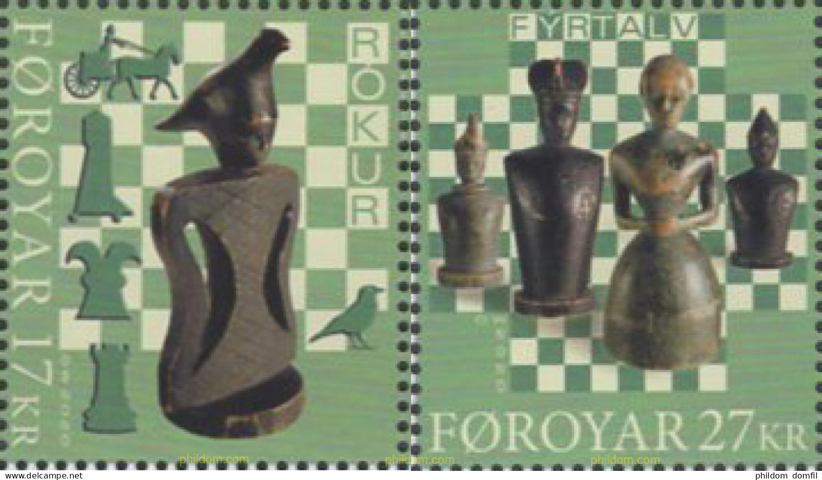 635363 MNH FEROE 2020 AJEDREZ - Färöer Inseln