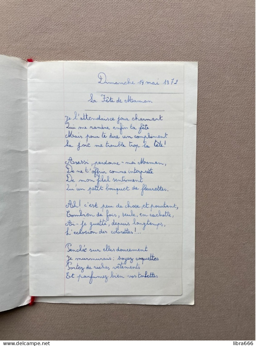 Lettre Joyeuse Fête Des Mères - 1972 - Bon Fête Maman - Dominique (GÉRARD) - Andere & Zonder Classificatie