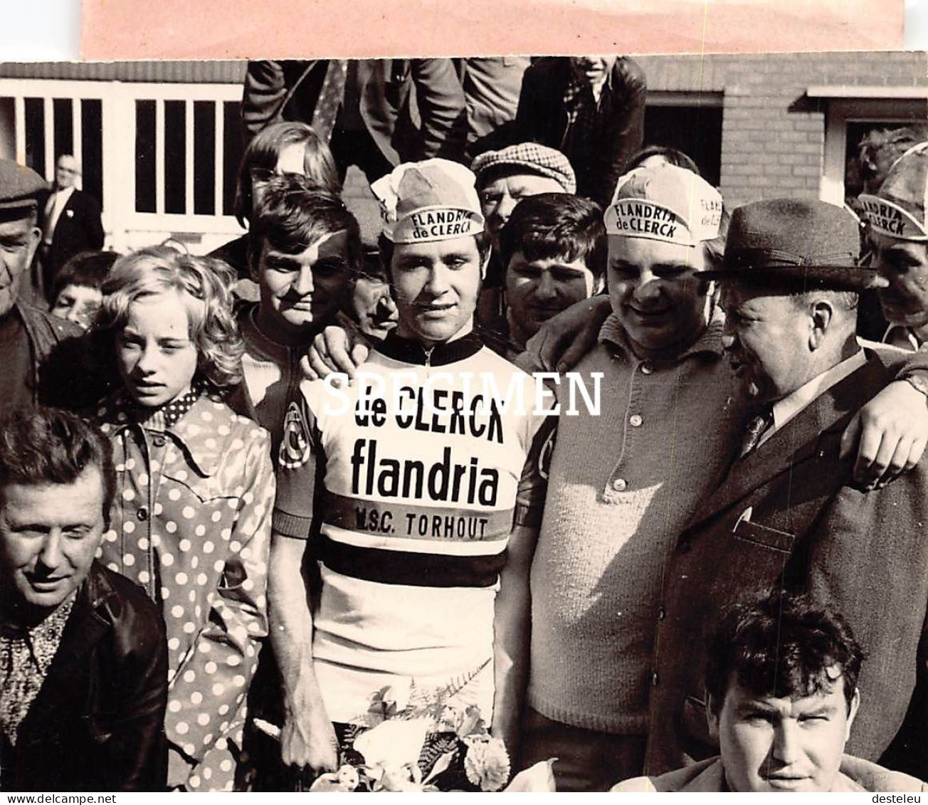 Foto Wielrenner De Clerck Flandria - W.S.C. Torhout 8x10 Cm - Torhout