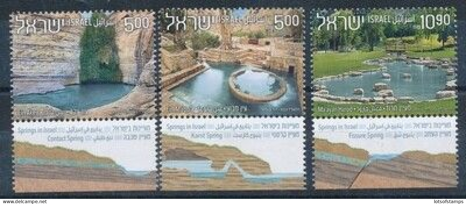 ISRAEL 2023 SPRINGS IN ISRAEL - MNH STAMPS - Ongebruikt