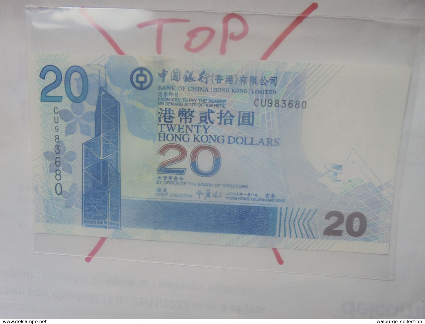 HONG KONG 20$ 2005 Neuf (B.32) - Hongkong