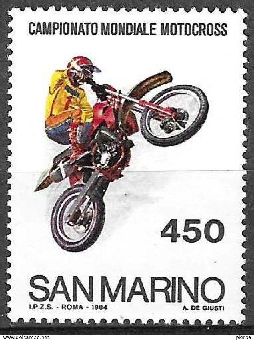 SAN MARINO - 1984 - MOTOCROSS - NUOV0 MNH** ( YVERT 1094 - MICHEL 1300- SS 1141) - Neufs