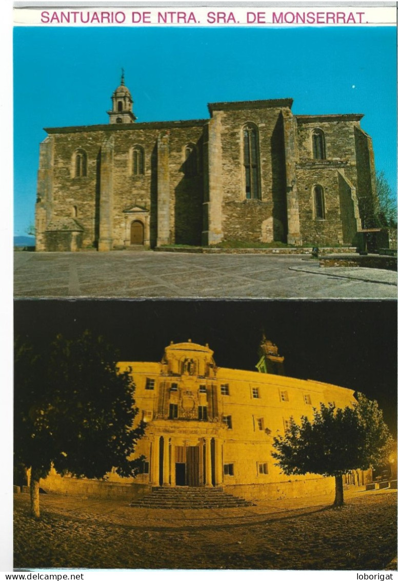 LIBRO / FLEXO DE POSTALES CON 10 VISTAS, SANTUARIO DE NTRA. SRA. DE MONTSERRAT.- MONFORTE DE LEMOS - LUGO.- ( ESPAÑA). - Lugo