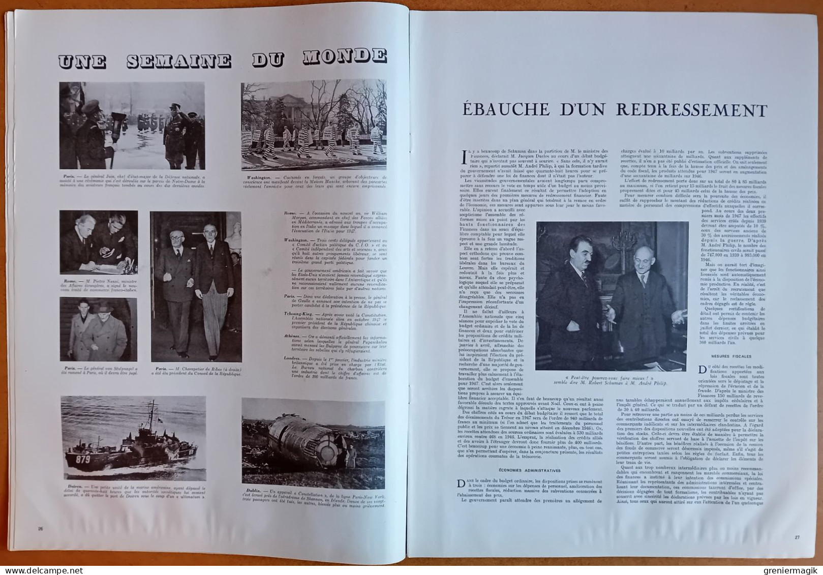 France Illustration N°67 11/01/1947 Shingu Japon/Indochine/Varsovie/Iran/Palestine/Spitzberg/Peinture Toulousaine - Informations Générales