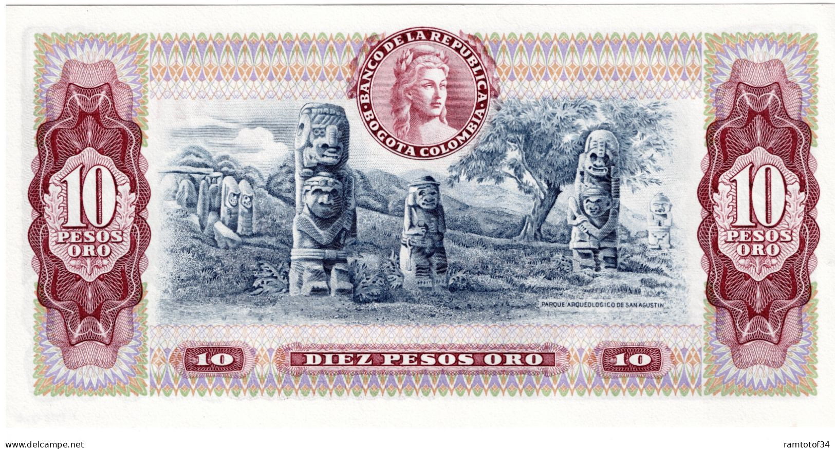 COLOMBIE - 10 Pesos 1980 UNC - Colombie