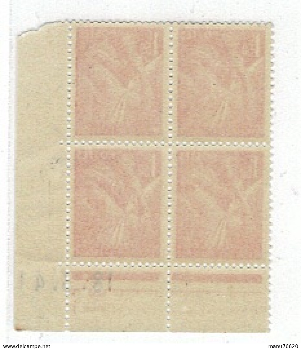 Timbre Lot De 4 Unités- Type IRIS Dentelés 14 X 13 1/2 1,50 Francs Orange 18,3,1941. - 1939-44 Iris