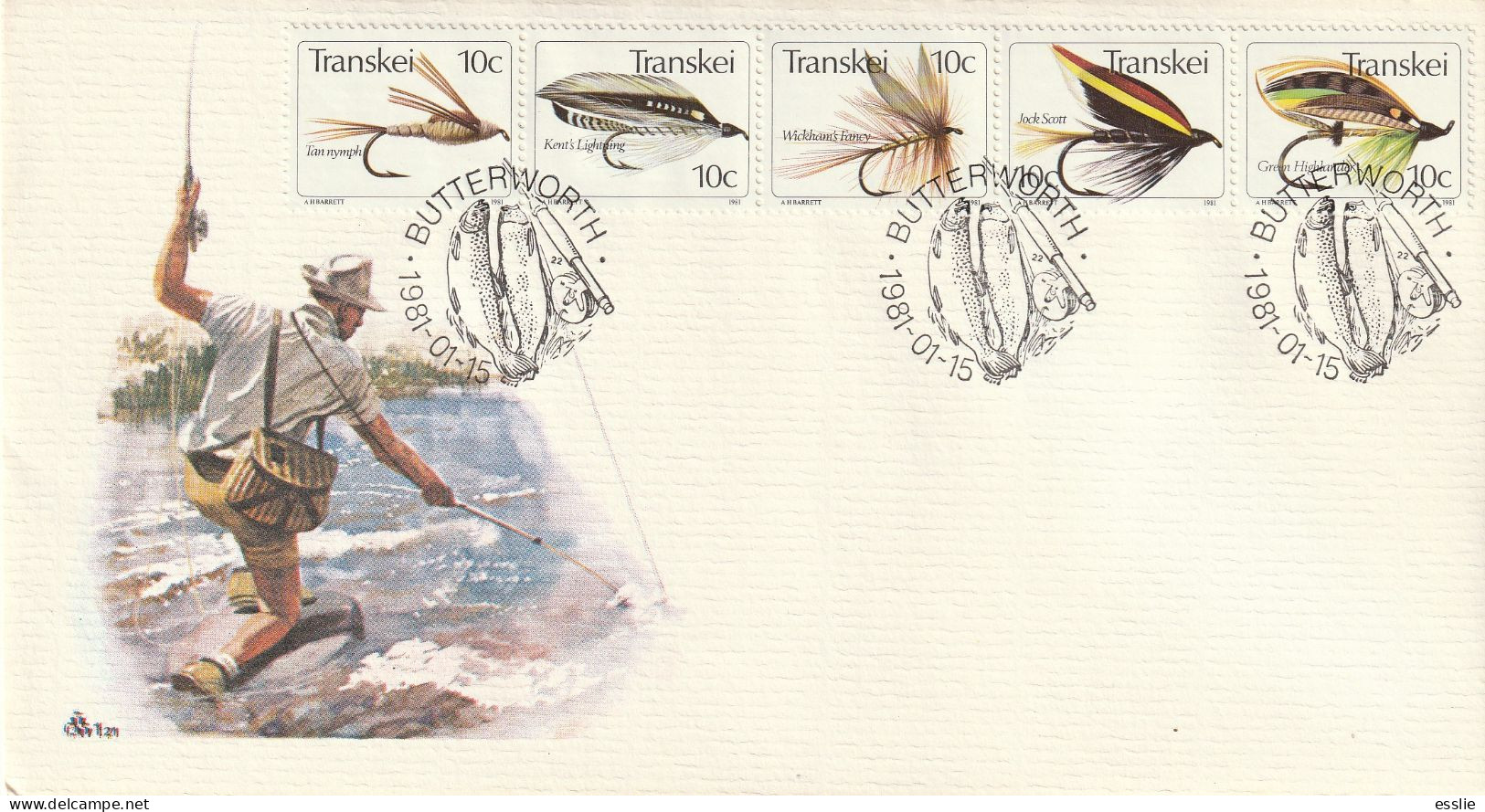 Transkei - 1981 - Fishing Flies Angling - First Day Cover - Small - Transkei