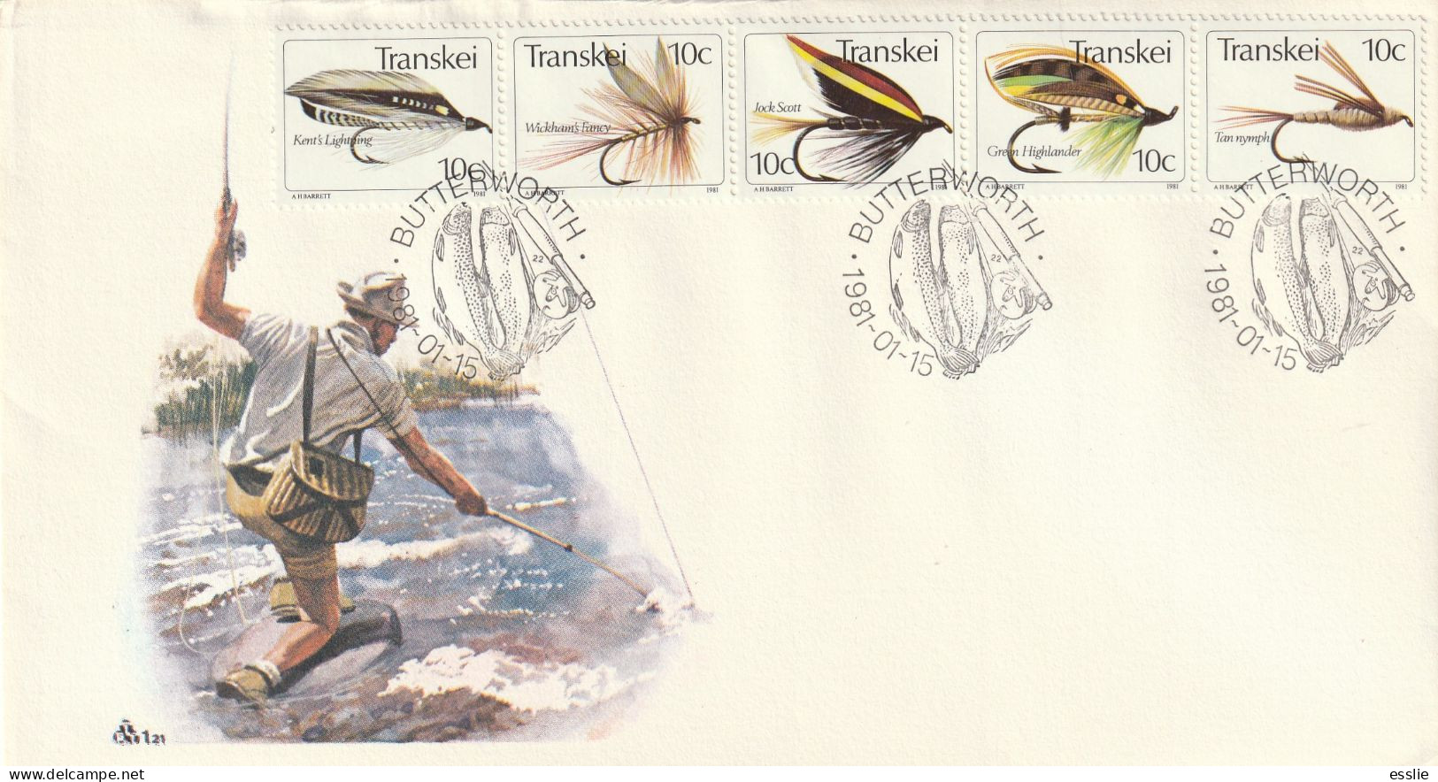 Transkei - 1981 - Fishing Flies Angling - First Day Cover - Small - Transkei