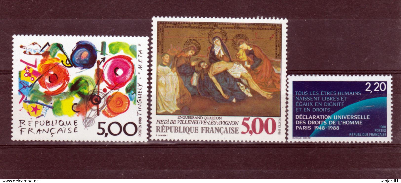 France 1988 2501/2559 Année Poste Neuf ** TB MNH SiN CHARNELa Cote 79 - 1980-1989