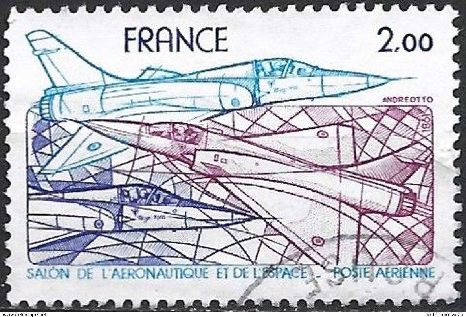 France  Poste Aérienne 1981 YT 54 Oblitéré - 1960-.... Oblitérés