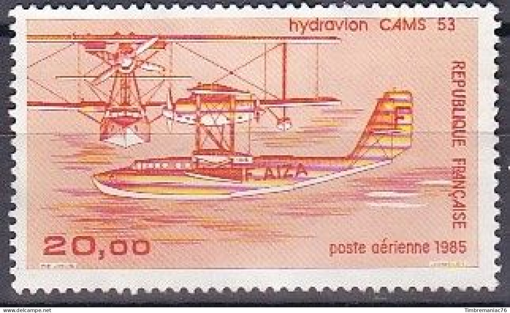 France  Poste Aérienne 1985 YT 58 Oblitéré (1) - 1960-.... Used