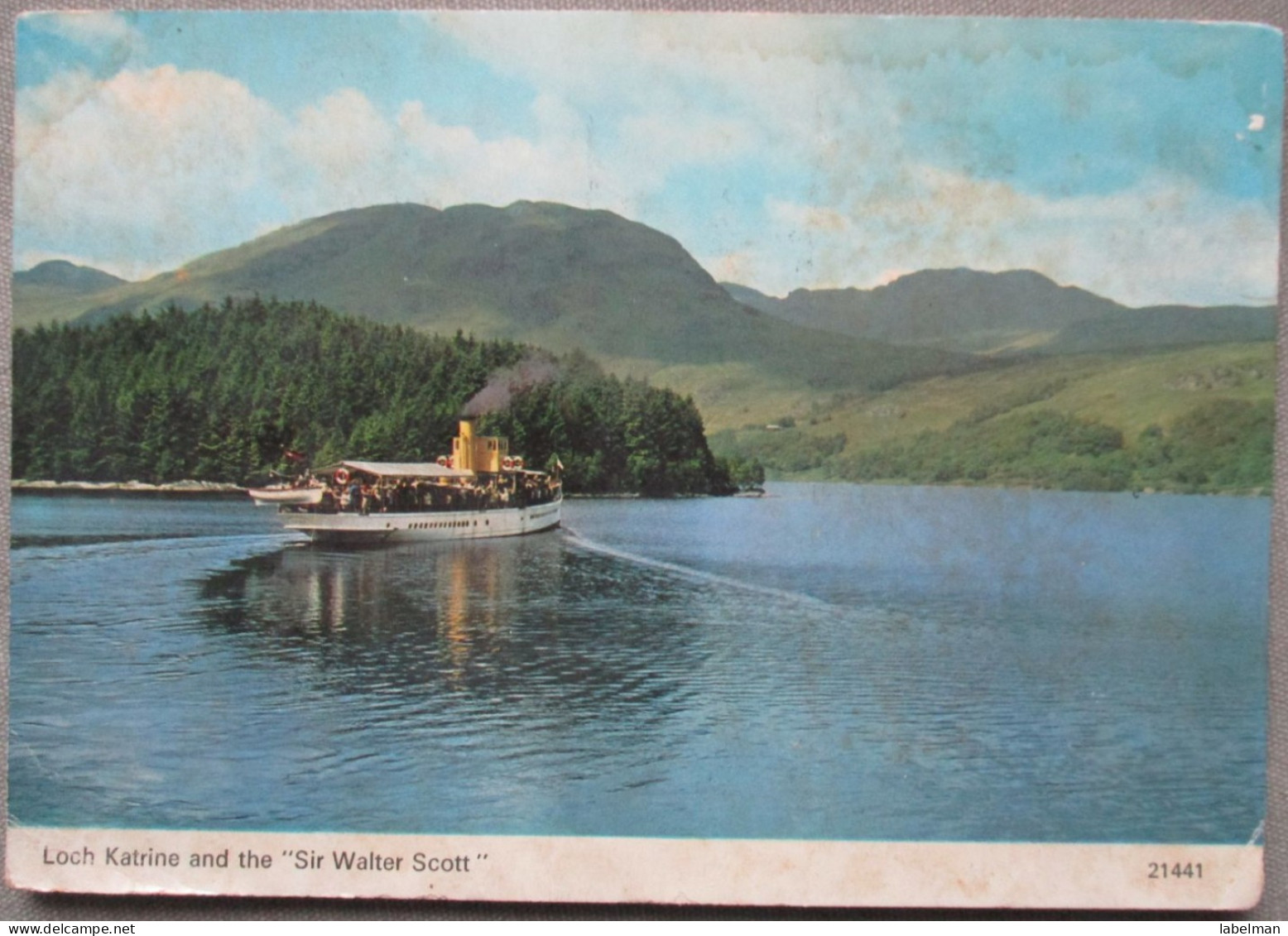 SCOTLAND UK UNITED KINGDOM LOCH KATRINE SIR WALTER SCOTT CARD POSTCARD CARTOLINA CARTE POSTALE ANSICHTSKARTE POSTKARTE - Selkirkshire