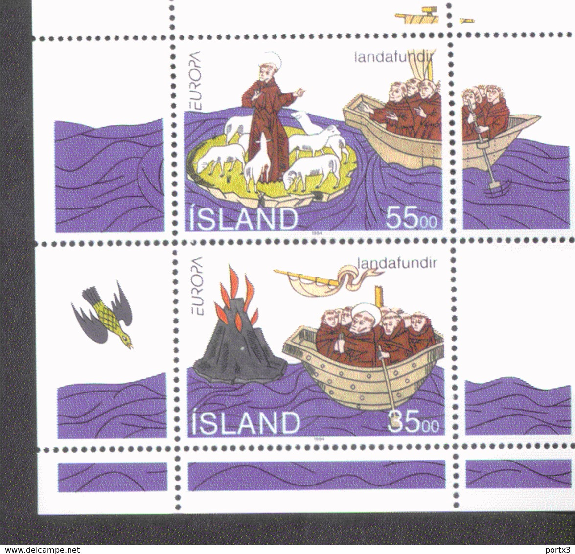 Island CEPT Block 15 Entdeckungen Und Erfindungen ** MNH Postfrisch Neuf - Hojas Y Bloques