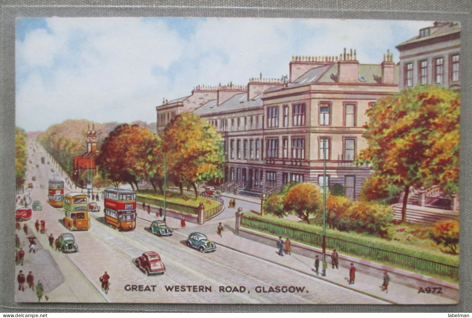 SCOTLAND UK UNITED KINGDOM GLASGOW GREAT WESTERN ROAD CARD POSTCARD CARTOLINA CARTE POSTALE ANSICHTSKARTE POSTKARTE - Selkirkshire