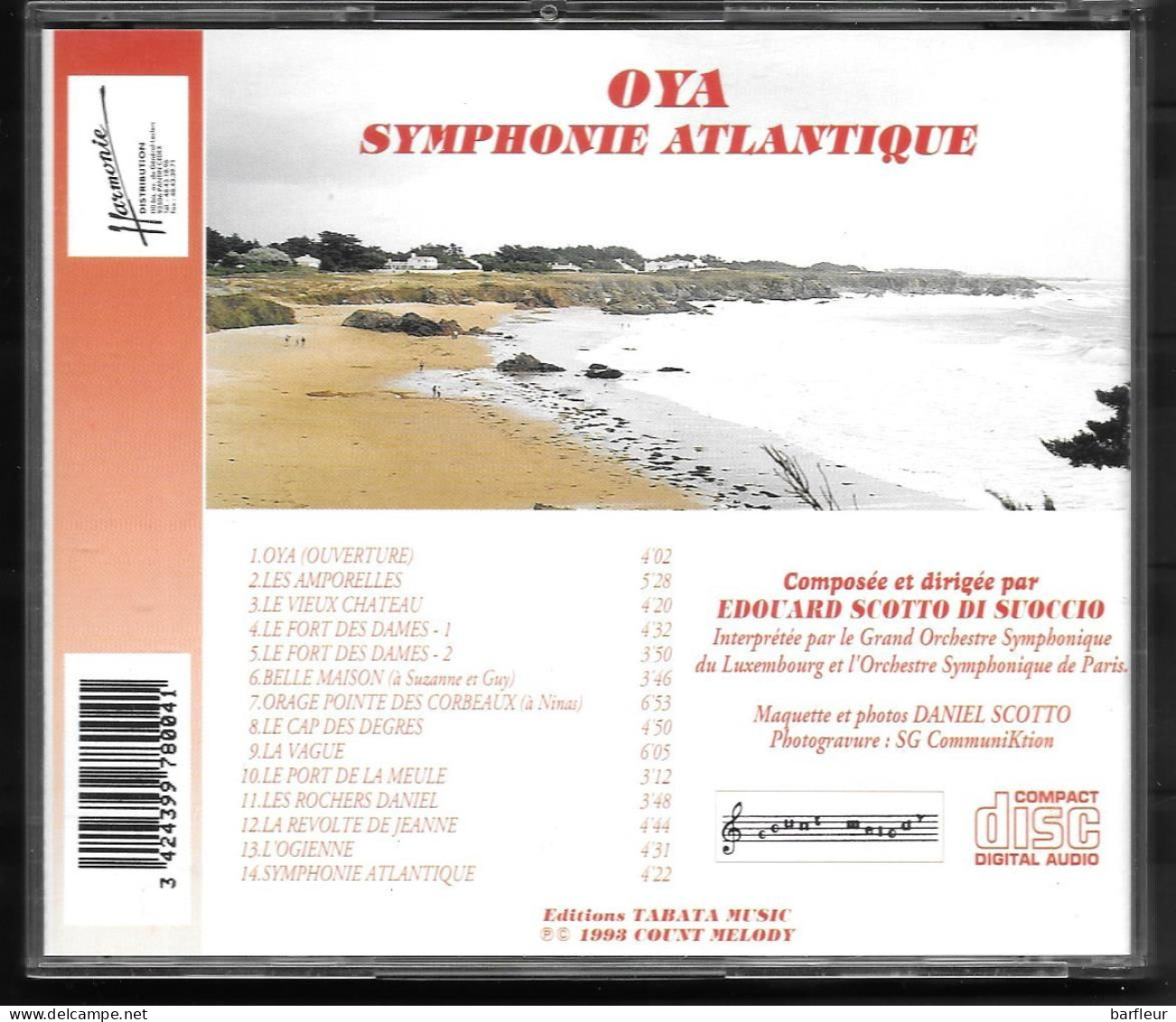 OYA  ILE D' YEU : Symphonie Fantastique 1993 Rarement Proposé - Musicals