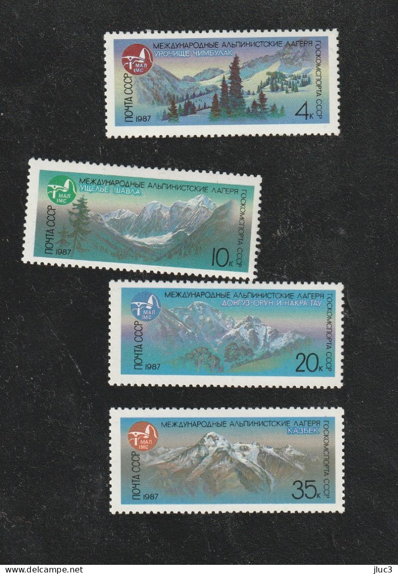 N5383-86(2) - URSS 1987 - La  Superbe  SERIE  Complète  Neuve**  De 4 TIMBRES  N° 5383 à 5386 (YT) -- Sports De Montagne - Arrampicata