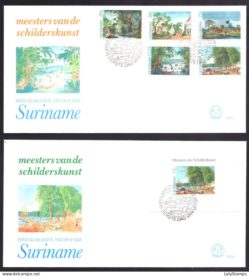 Suriname Republiek / Surinam Republic FDC E055 Paintings Art (1981) - Suriname