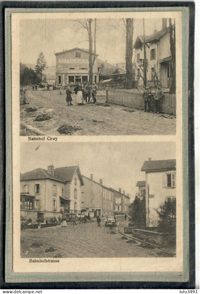 CPA - CIREY (54) - Aspect De La Gare Et Rue De La Gare En 1915 - Cachet De Guerre Fedpost De La Ersatz Division - Cirey Sur Vezouze