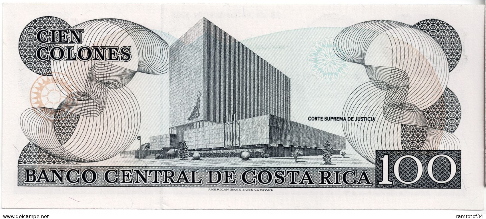 COSTA RICA - 100 Colones 1993 UNC - Costa Rica