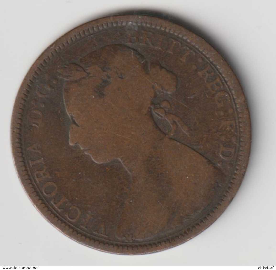 GREAT BRITAIN 1891: 1/2 Penny, KM 754 - C. 1/2 Penny