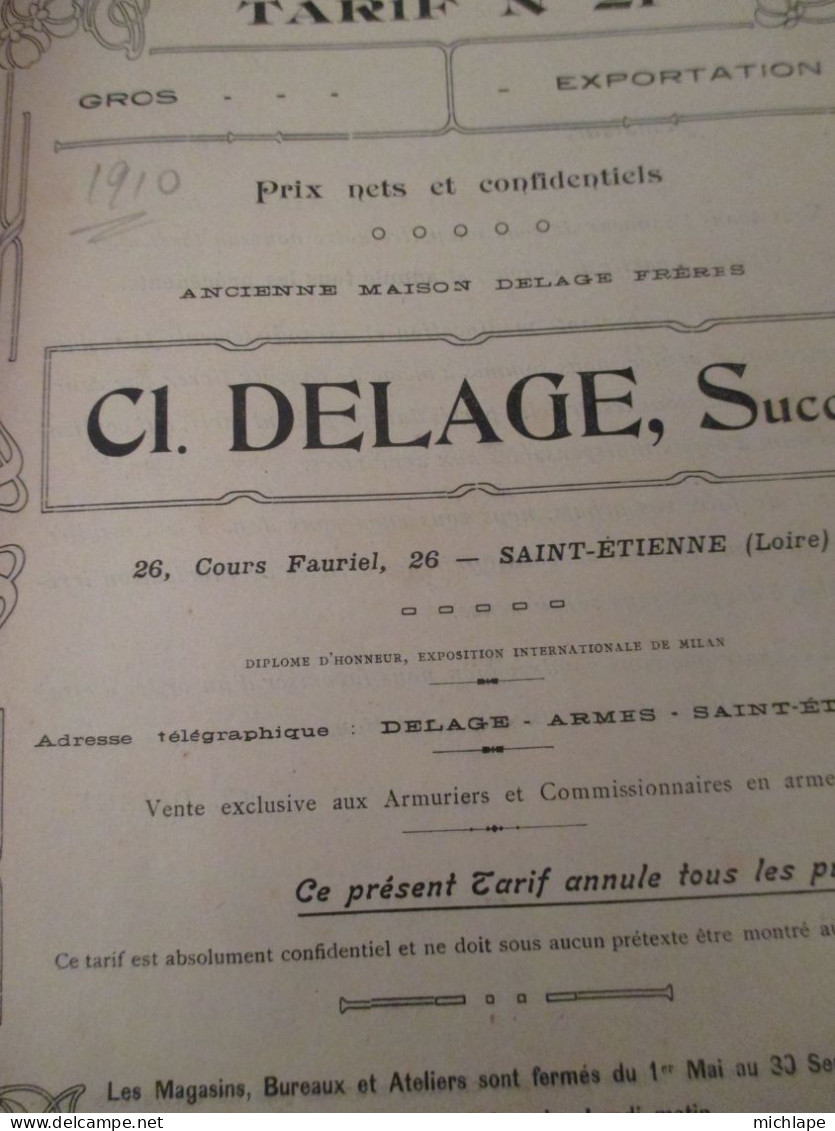 catalogue de vente vers 1910 de Delage  a st Etienne  nombreuses illustrations 88 pages