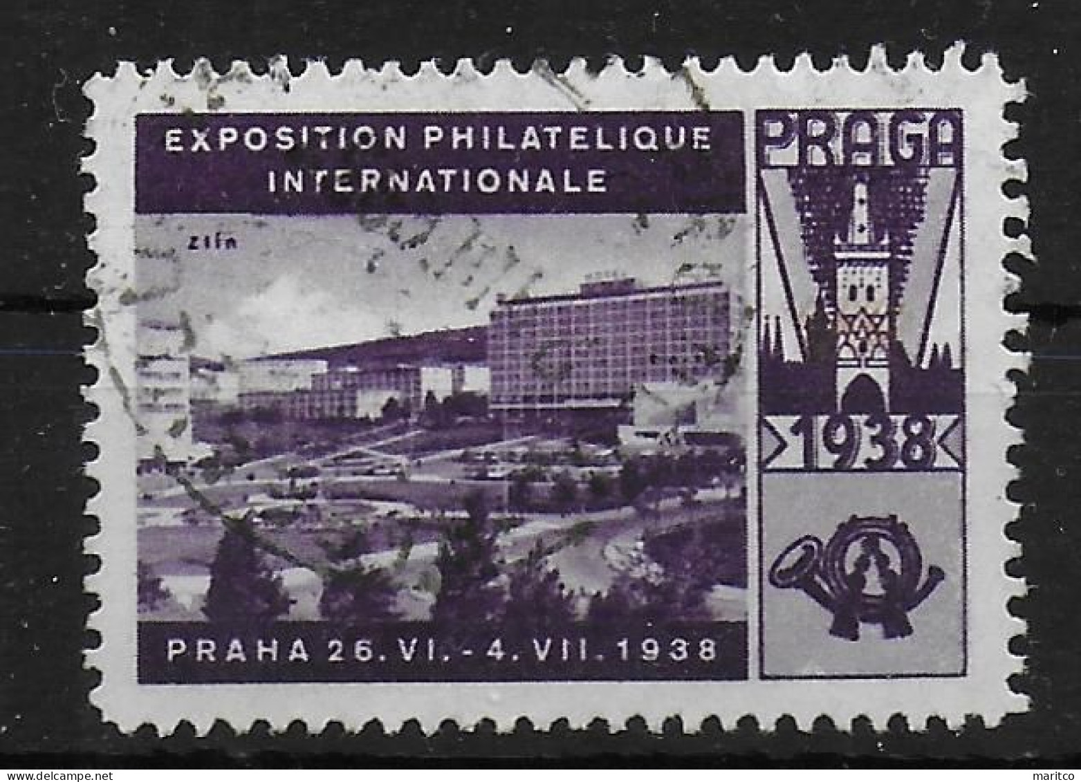 Exposition Philatelique Praga 1938 Cinderella Vignet Werbemarke Propaganda - Fantasy Labels