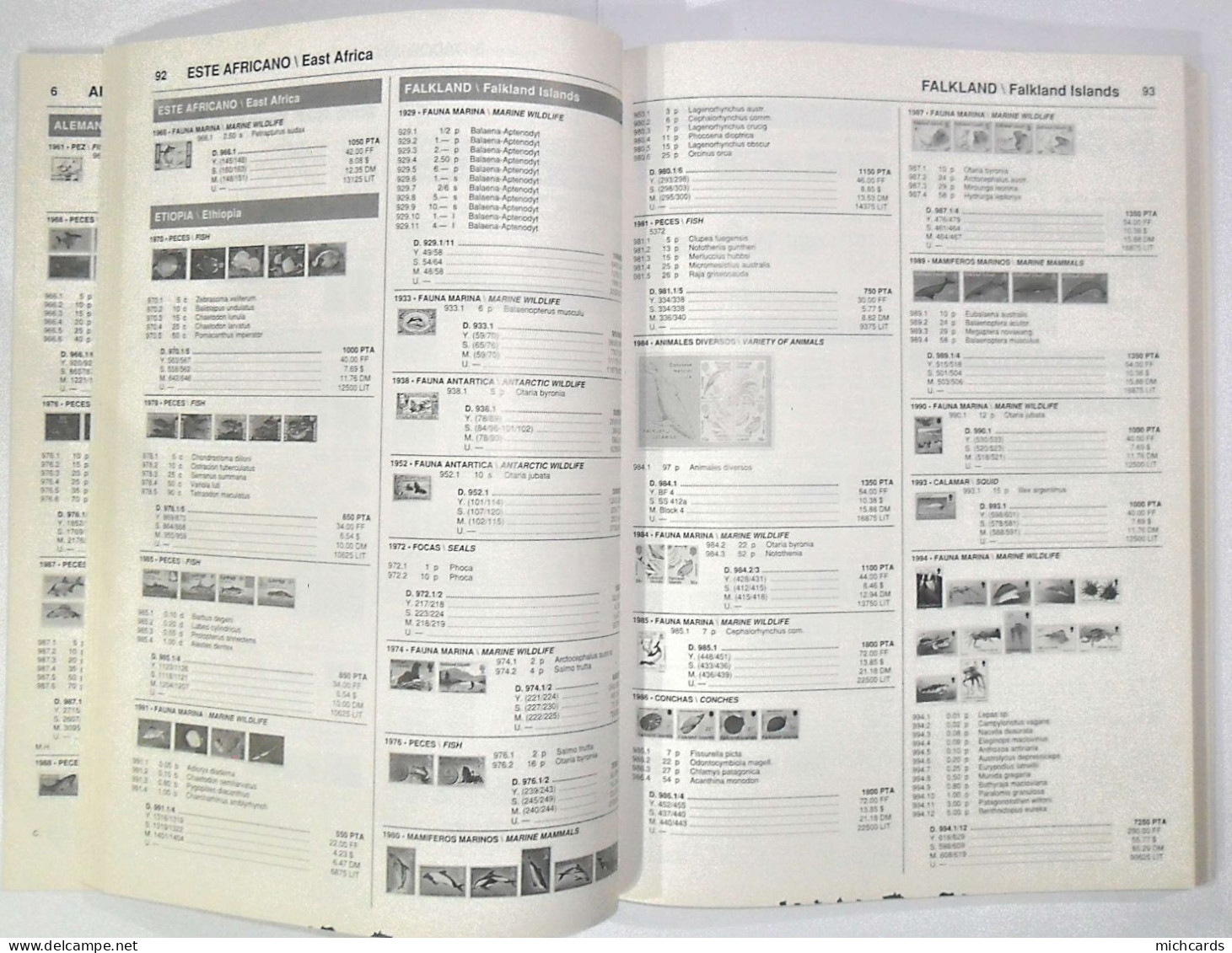 Catalogue DOMFIL Poisson Mammifere Marin - Du Debut A 1994 - 308 Pages - Poids 570 G - Bon Etat - Motivkataloge