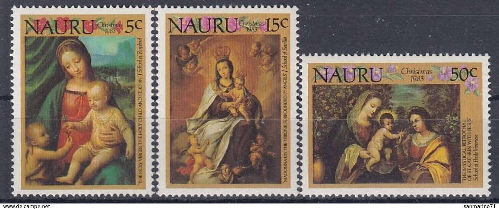 NAURU 276-278,unused,Christmas 1983 (**) - Nauru