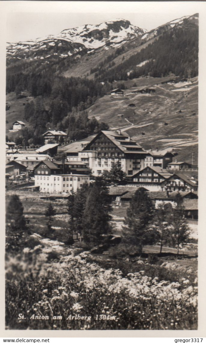 E3053) ST. ANTON Am ARLBERG - Tirol - Schöne FOTO AK - Blumenwiese U. Häuser ALT ! - St. Anton Am Arlberg