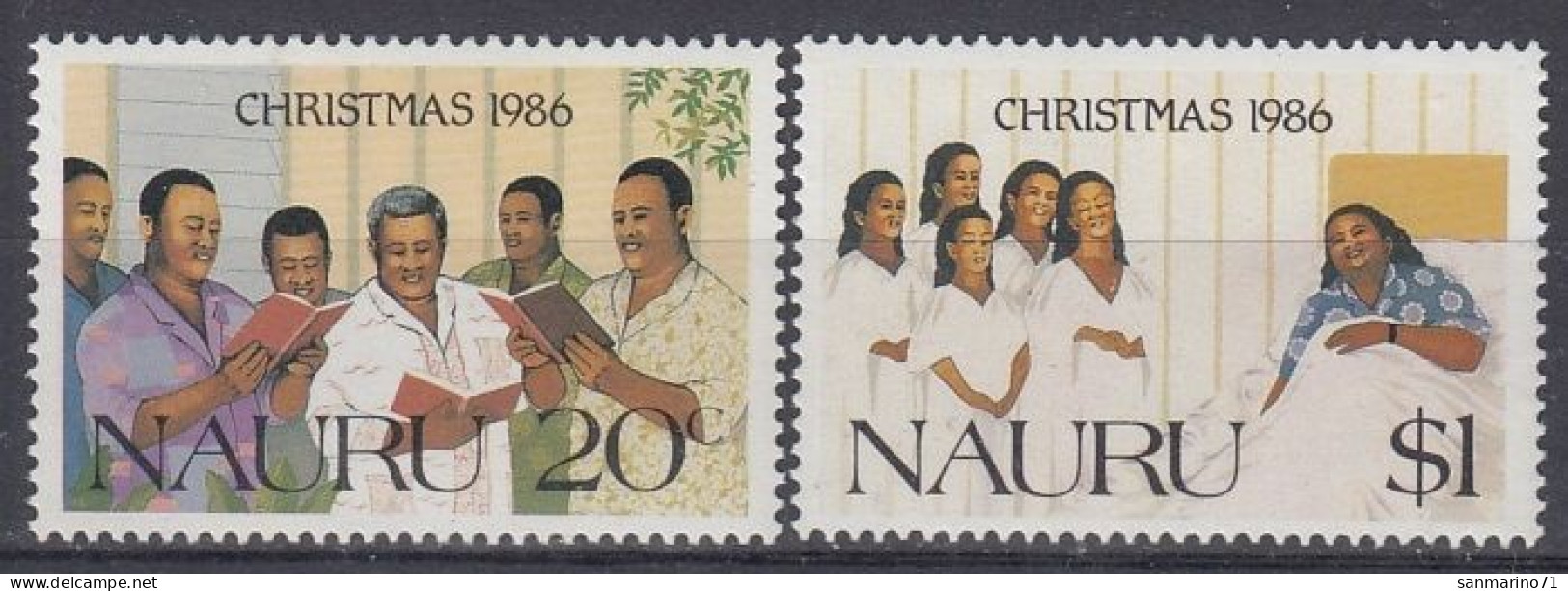 NAURU 328-329,unused,Christmas 1986 (**) - Nauru