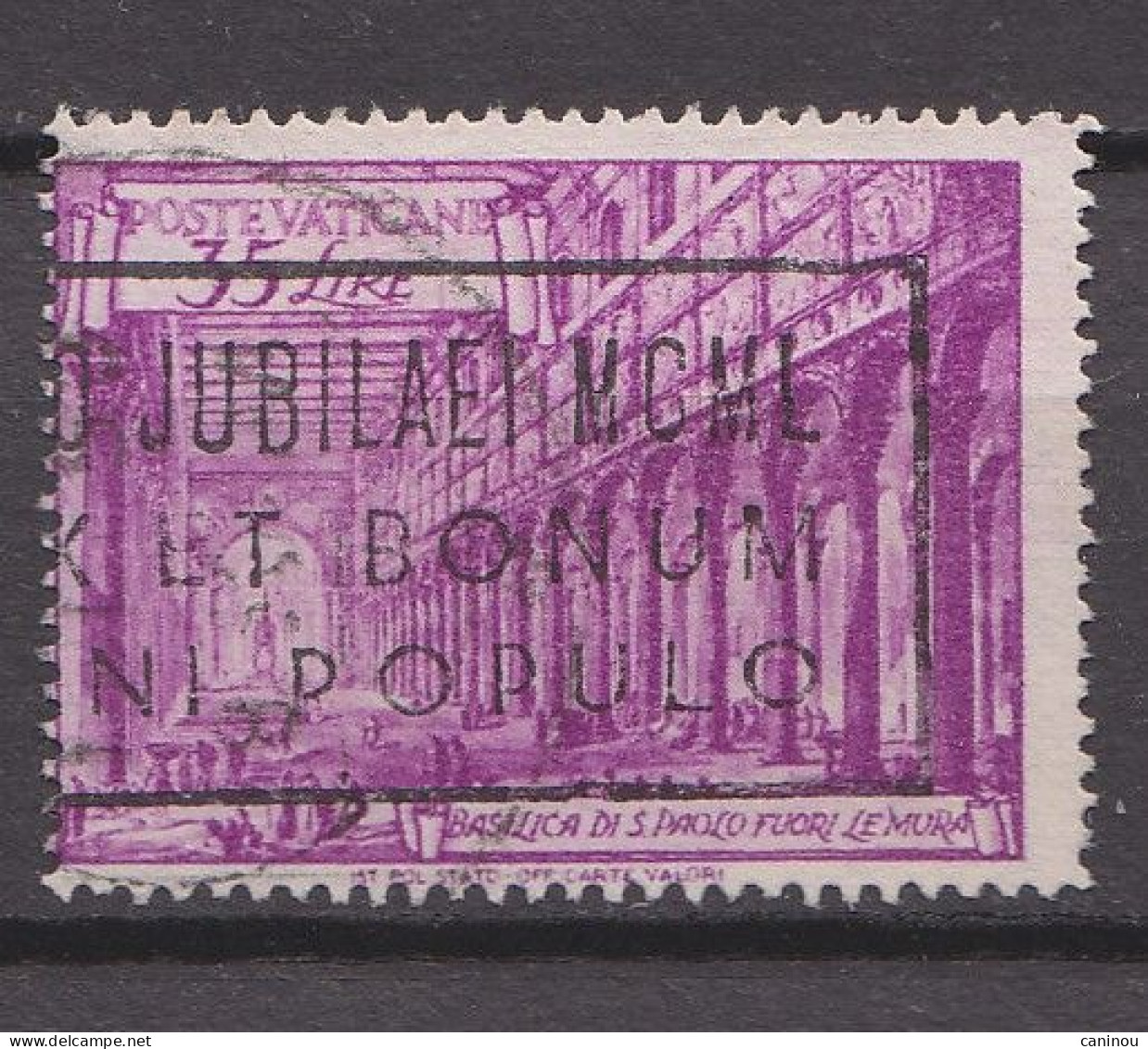 VATICAN Y & T 147 BASILIQUE SAINT-PAUL HORS DES MURS 1949 OBLITERE - Usati