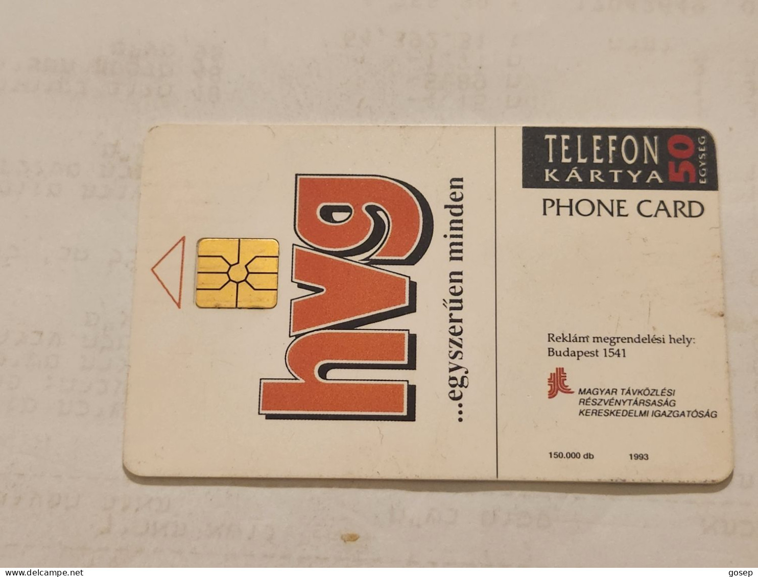 HUNGARY-(HU-S-1993-04Aa)-HVG-(208)(50units)(02/1993)(tirage-150.000)USED CARD+1card Prepiad Free - Hongarije