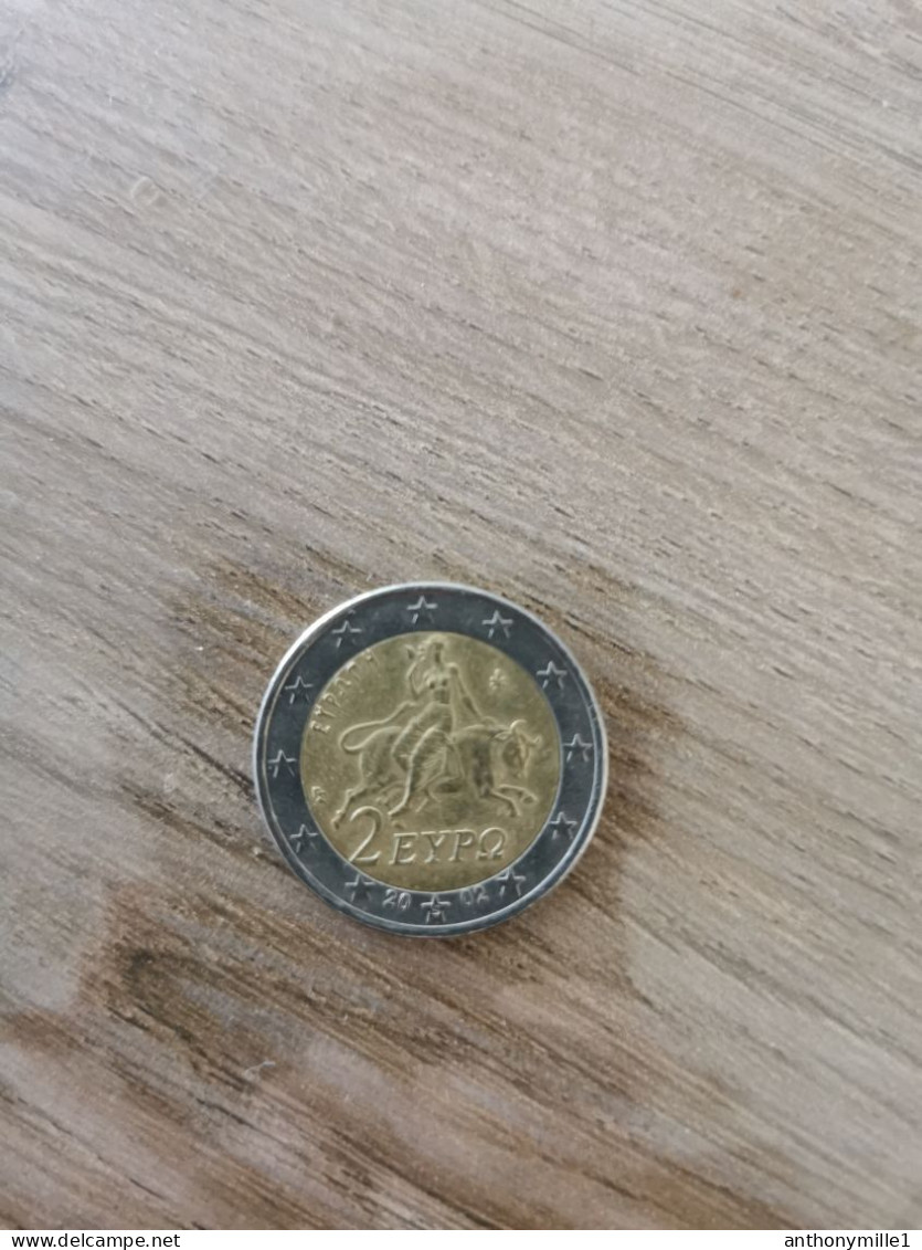 2 Euros Grec 2002 Faute - Grèce