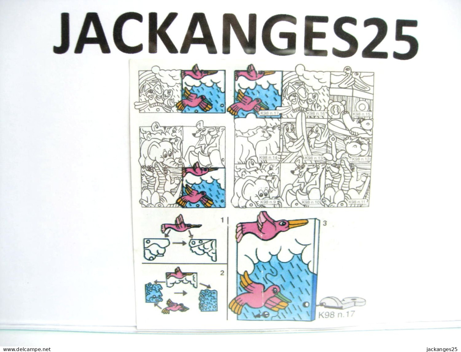 KINDER PUZZLE 1.  K98 N 17  ARCHE 1997 + BPZ - Puzzles