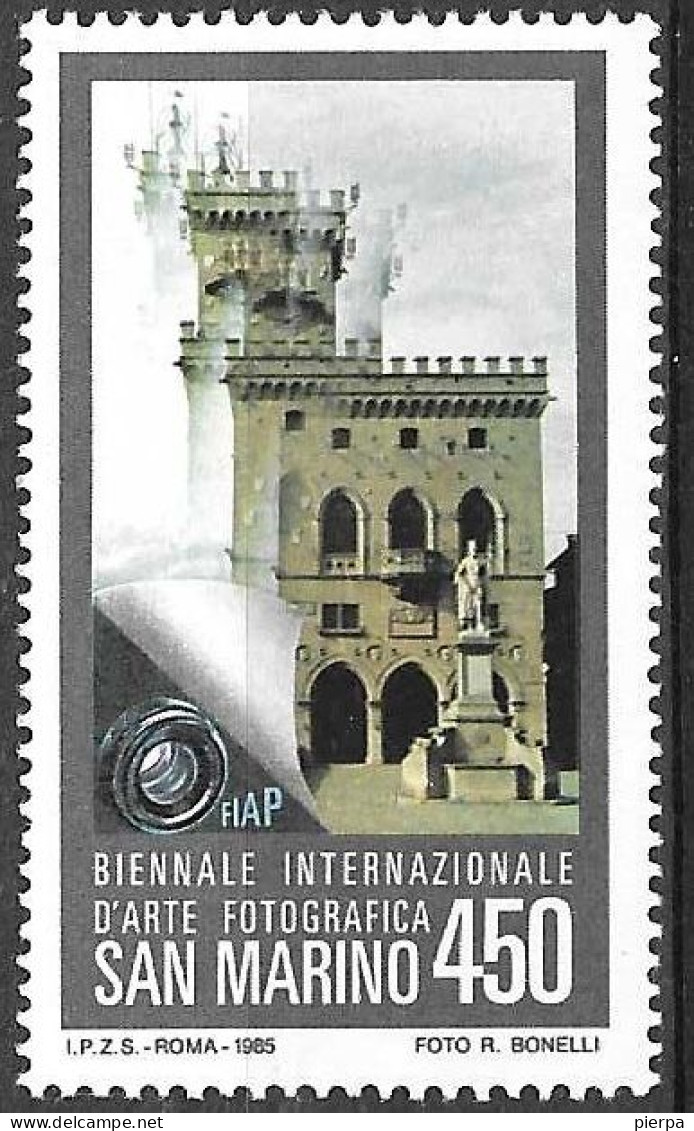 SAN MARINO - 1985 - CONGRESSO ARTE FOTOGRAFICA - NUOVO MNH** ( YVERT 1117 - MICHEL 1324 -  SS 1165) - Unused Stamps