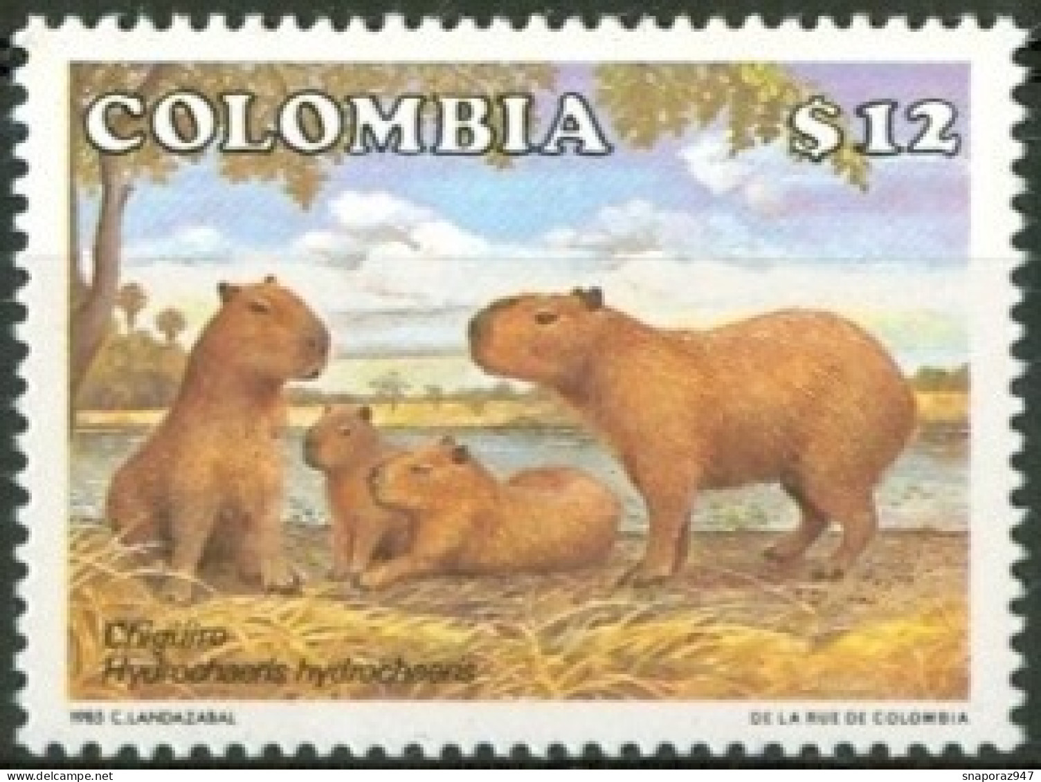 1985 Colombia Rongeur Set MNH** Fo29 - Nager
