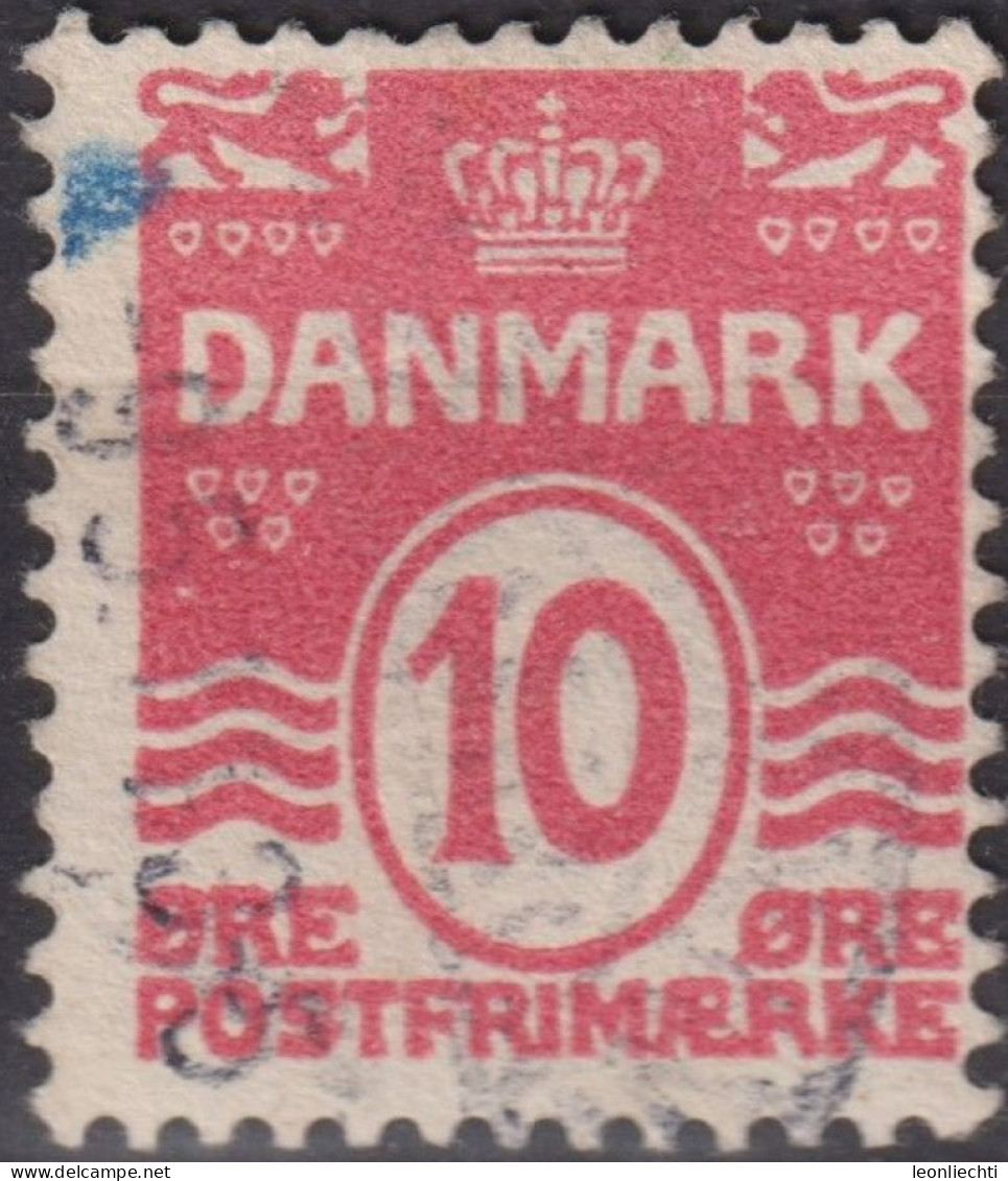 1912 Dänemark ° Mi:DK 64, Sn:DK 62, Yt:DK 66, Figure “Wave” Type, Wmk 1Z, Perf 12¾ - Usado