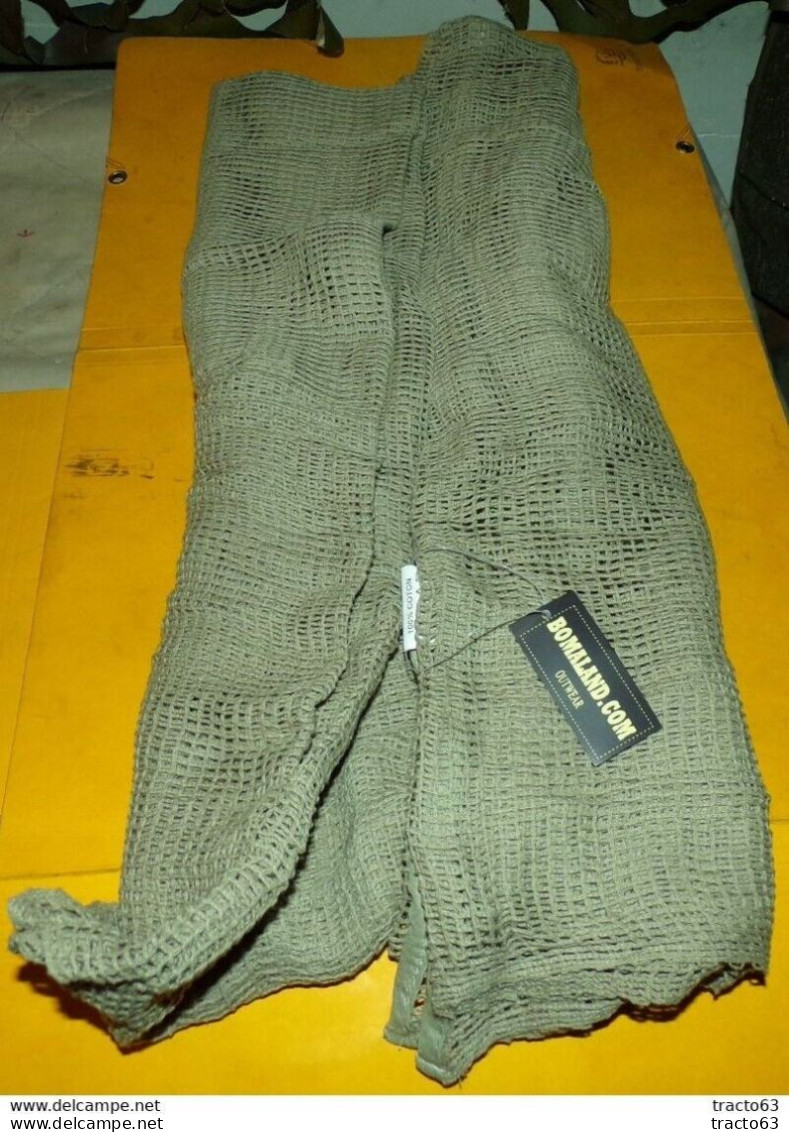 ECHARPE FILET CHECHE DE TYPE MILITAIRE DE TRADITION  DE L'ARMEE FRANCAISE DE COULEUR KAKI OU BEIGE OU NOIR  ,100 % COTO - Equipement