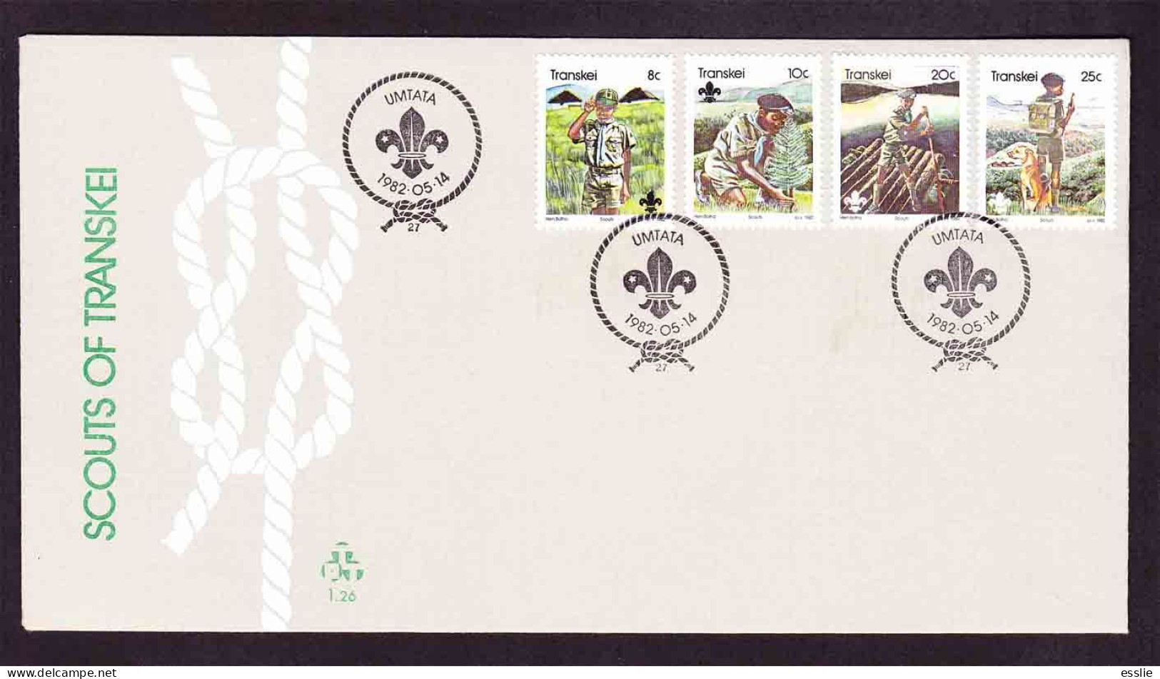 Transkei - 1982 - Boy Scout Movement Scouts Scouting 75th Anniversary - First Day Cover - Small - Transkei