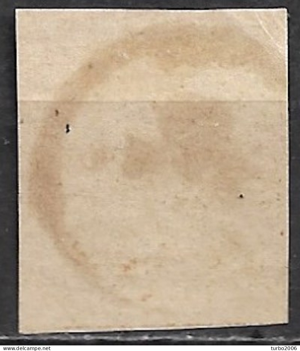 GREECE 1861 Large Hermes Head Paris Print 2 L Bistre Vl. 2 Coarse Print Vl. 2 E - Gebraucht