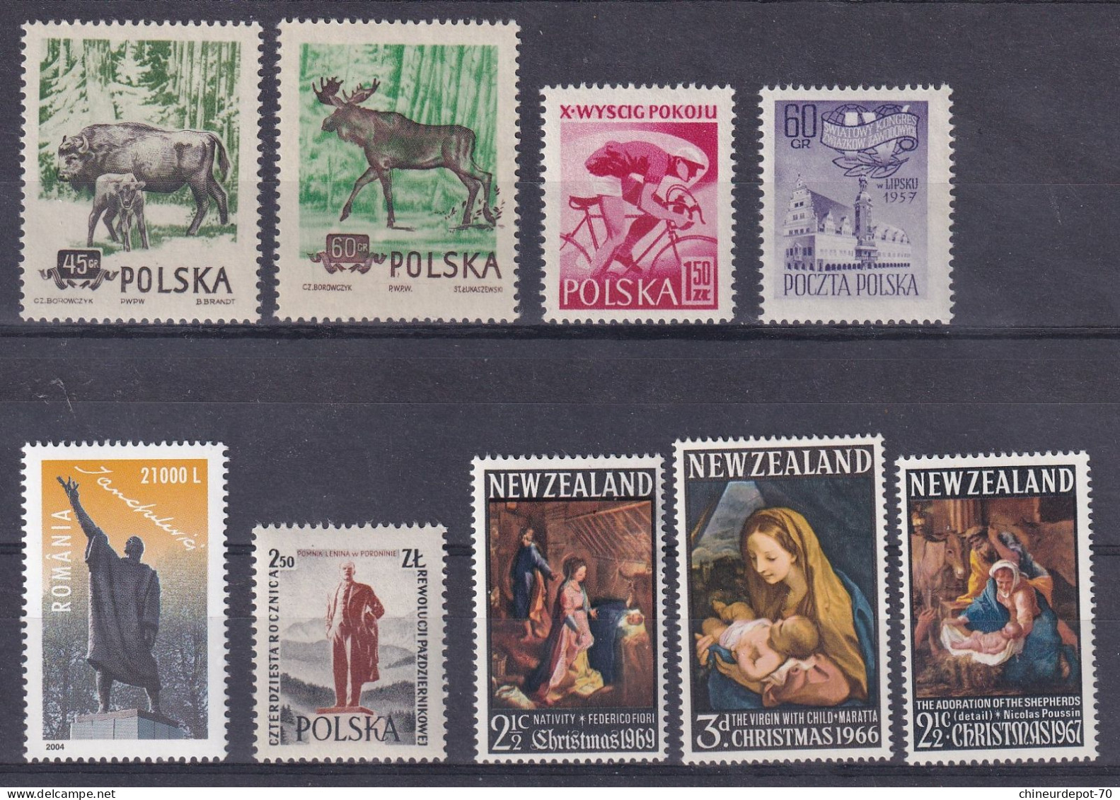 lot de timbres neufs sans charnière ** voir 32 photos **