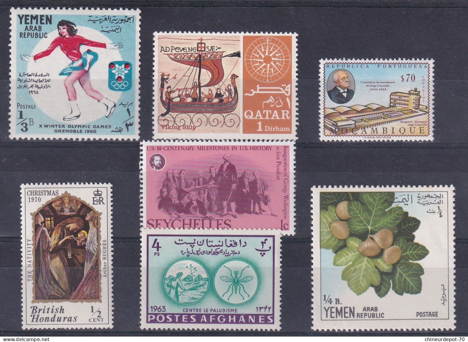 lot de timbres neufs sans charnière ** voir 32 photos **